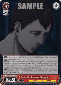 Bertholdt: Reserved Thoughts (V.2 - Super Rare)