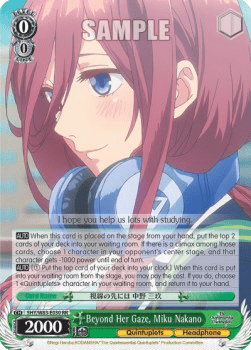 Beyond Her Gaze, Miku Nakano (V.1 - Double Rare)