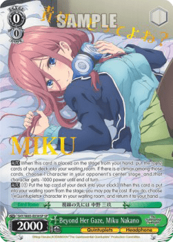 Beyond Her Gaze, Miku Nakano (V.2 - Special Rare)