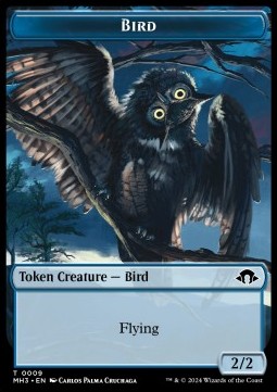 Bird Token (U 2/2) // Phyrexian Germ Token (B 0/0)