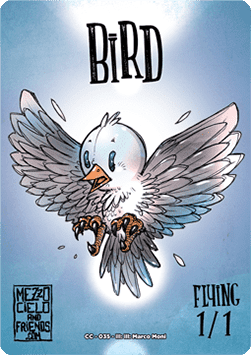 Bird Token (White 1/1) (V.2)