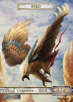 Bird Token (White 3/4) (V.1)