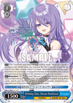 Birthday Date, Moona Hoshinova (V.2 - Super Rare)