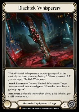 Blacktek Whisperers (Cold Foil)