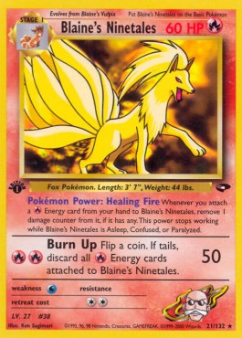 Blaine's Ninetales  (GC 21)