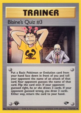 Blaine's Quiz #3 (GC 112)