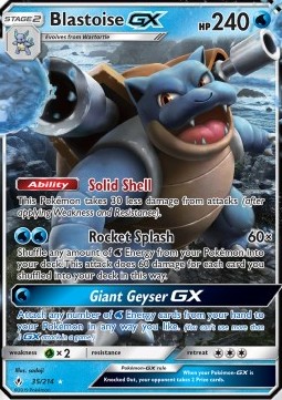 Blastoise GX  (UNB 35)