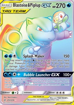 Blastoise & Piplup GX  (CEC 253)