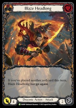 Blaze Headlong (Extended Art Rainbow Foil)