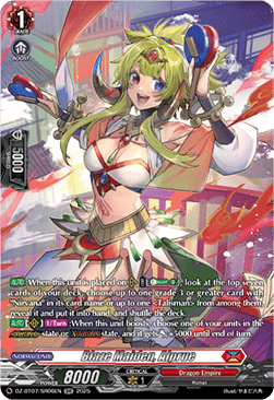 Blaze Maiden, Alprue [D-Format] (V.3 - Silver Rare)