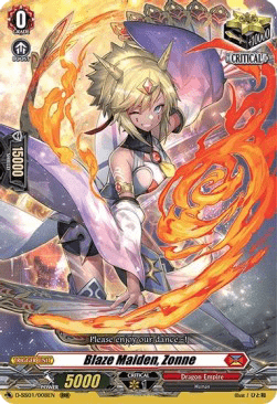 Blaze Maiden, Zonne [D Format] (V.1 - Triple Rare)