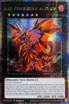 Blaze, Supreme Ruler of All Dragons (V.2 - Quarter Century Secret Rare)