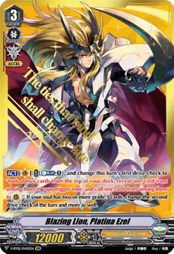 Blazing Lion, Platina Ezel [V Format] (V.2 - Special Vanguard Rare)