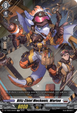 Blitz Chief Mechanic, Warton [D-Format] (V.1 - Trial Deck)