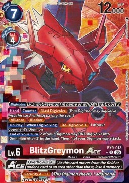 BlitzGreymon Ace (EX9-013) (V.2)