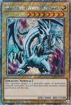 Blue-Eyes White Dragon (V.1 - Platinum Secret Rare)