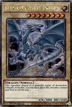 Blue-Eyes White Dragon (V.5 - Quarter Century Secret Rare)