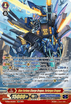 Blue Furious Charge Dragon, Furiargus Dragon [P Format] (V.2 - Feature Rare)