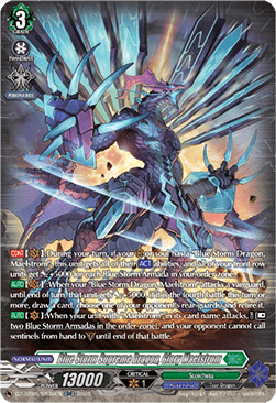 Blue Storm Supreme Dragon, Glory Maelstrom [D-Format] (V.4 - Silver Rare)