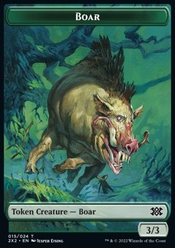 Boar Token (G 3/3) // Spirit Token (C 1/1)