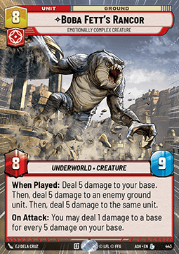 Boba Fett's Rancor, Emotionally Complex Creature (V.1)