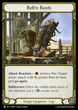 Bolt'n Boots (Cold Foil Golden)