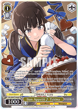 Bon Appetit  Takina (V.3 - Special Rare)