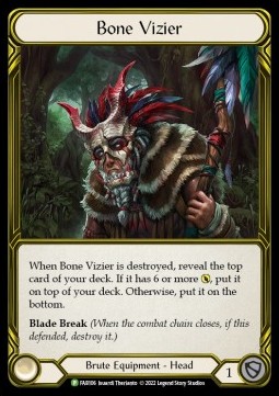 Bone Vizier (Cold Foil Golden)