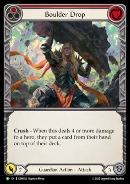 Boulder Drop (Red) (Rainbow Foil)