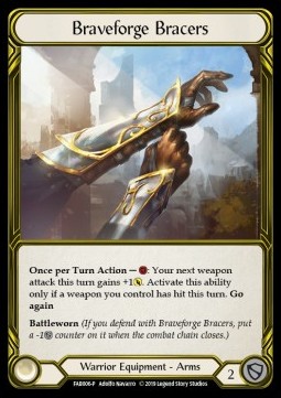 Braveforge Bracers (Cold Foil Golden)