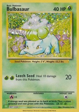 Bulbasaur  (CLV 001)