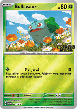 Bulbasaur  (M-P/ID 001)