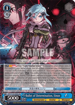 Bullet of Determination, Sinon (V.2 - Super Rare)