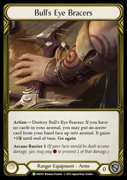 Bull's Eye Bracers (Cold Foil Golden)