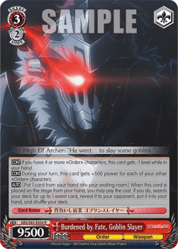 Burdened by Fate, Goblin Slayer (V.1 - Rare)