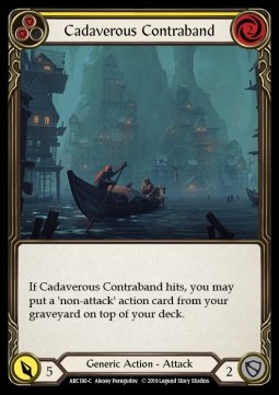 Cadaverous Contraband (Yellow) (Rainbow Foil)