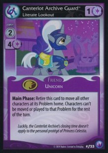 Canterlot Archive Guard *Literate Lookout* (V.2 - Foil)