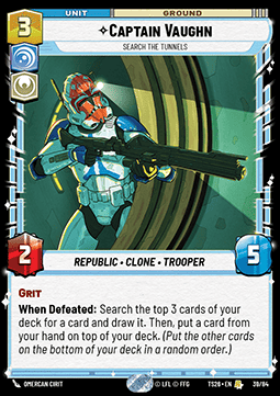 Captain Vaughn, Search the Tunnels