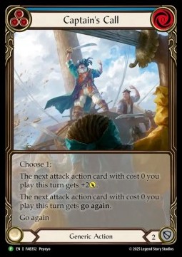 Captain's Call (Blue) (Extended Art Rainbow Foil)