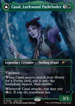 Casal, Lurkwood Pathfinder // Casal, Pathbreaker Owlbear