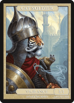 Cat Soldier Token (White 1/1)