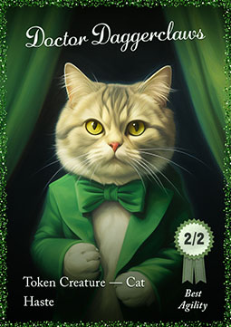 Cat Token (Green 2/2 Haste)