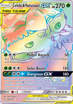 Celebi & Venusaur GX  (TEU 182)