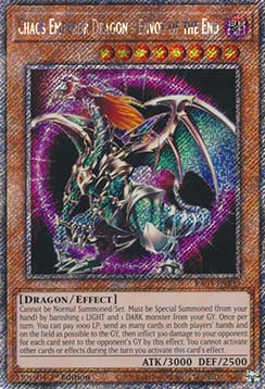 Chaos Emperor Dragon - Envoy of the End (V.1 - Platinum Secret Rare)