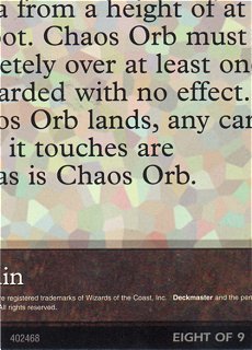 Chaos Orb Puzzle Card (V.8)