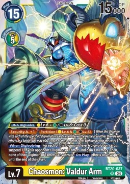 Chaosmon: Valdur Arm (BT20-037) (V.1)