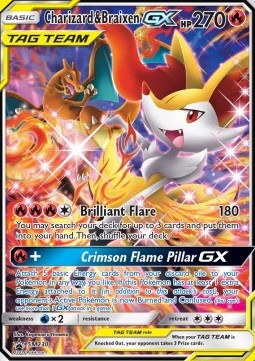 Charizard & Braixen GX  (SM 230)