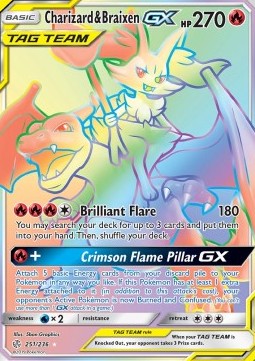 Charizard & Braixen GX  (CEC 251)