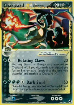 Charizard Gold Star δ Delta Species  (DF 100)