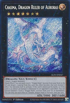 Chasma, Dragon Ruler of Auroras (V.1 - Secret Rare)